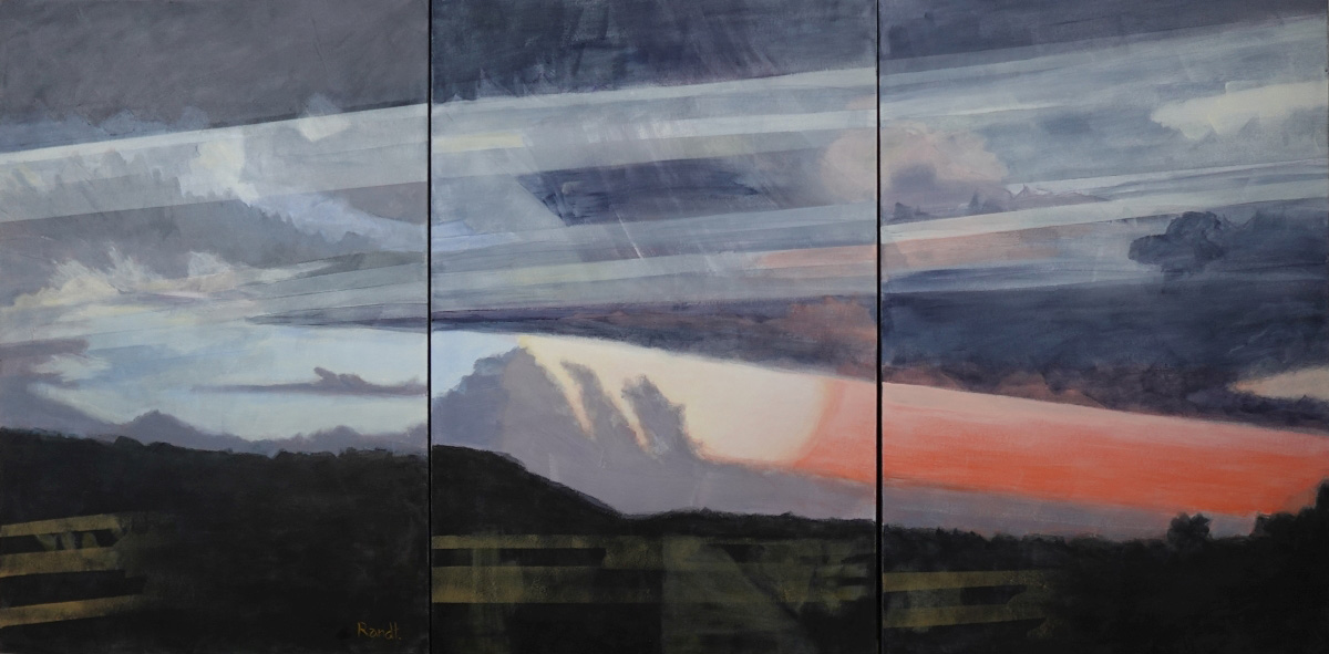 Red Sky at Night_triptych-Cynthia Rand-Thompson