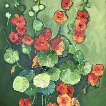 Val Giancola Red Nasturiums